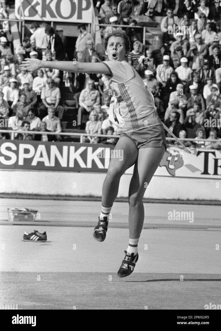 KARIN BERGDAHL atleta e atleta di campo javelin lanciano nella nazionale svedese Foto Stock