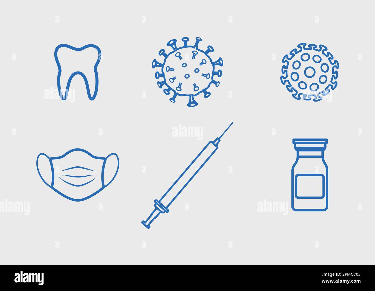 Set di icone mediche vettoriali Illustrazione Vettoriale