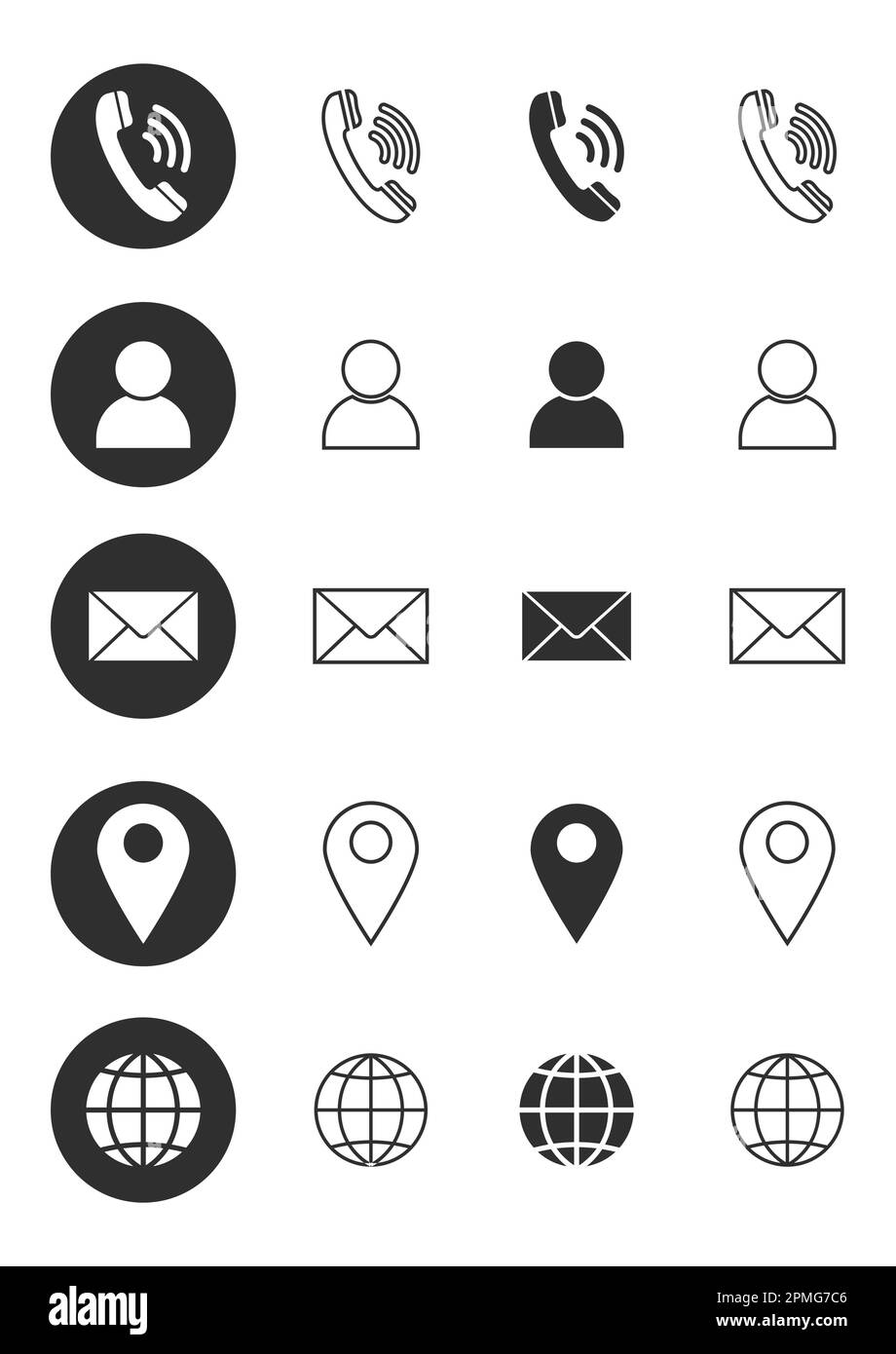 Icone lineari Web impostate. Illustrazione Web di presentazione Illustrazione Vettoriale