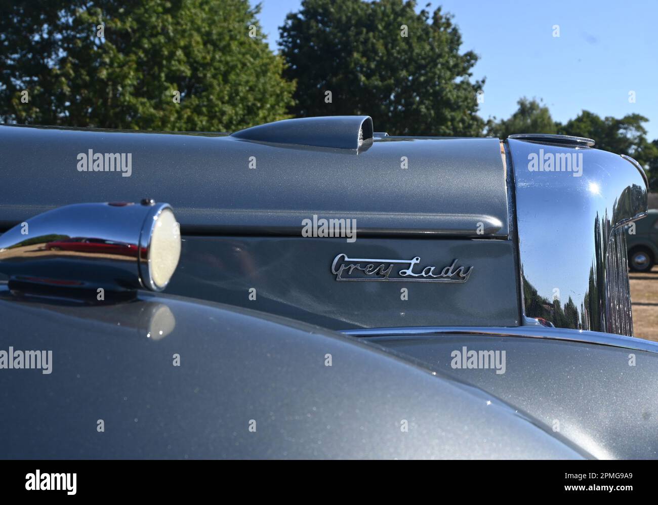 lady grigio alvis auto classica Foto Stock