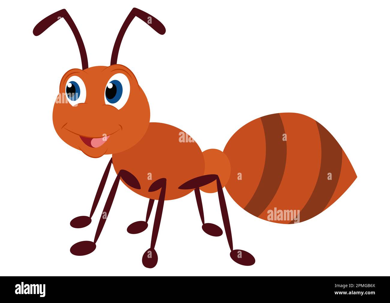 Vettore carattere cartoon ant Illustrazione Vettoriale