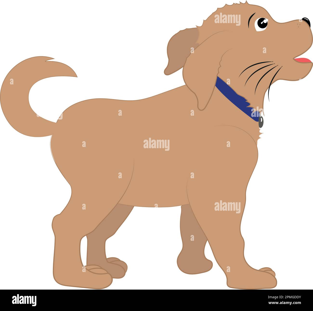 Cartoon Vector Puppy Illustrazione Vettoriale