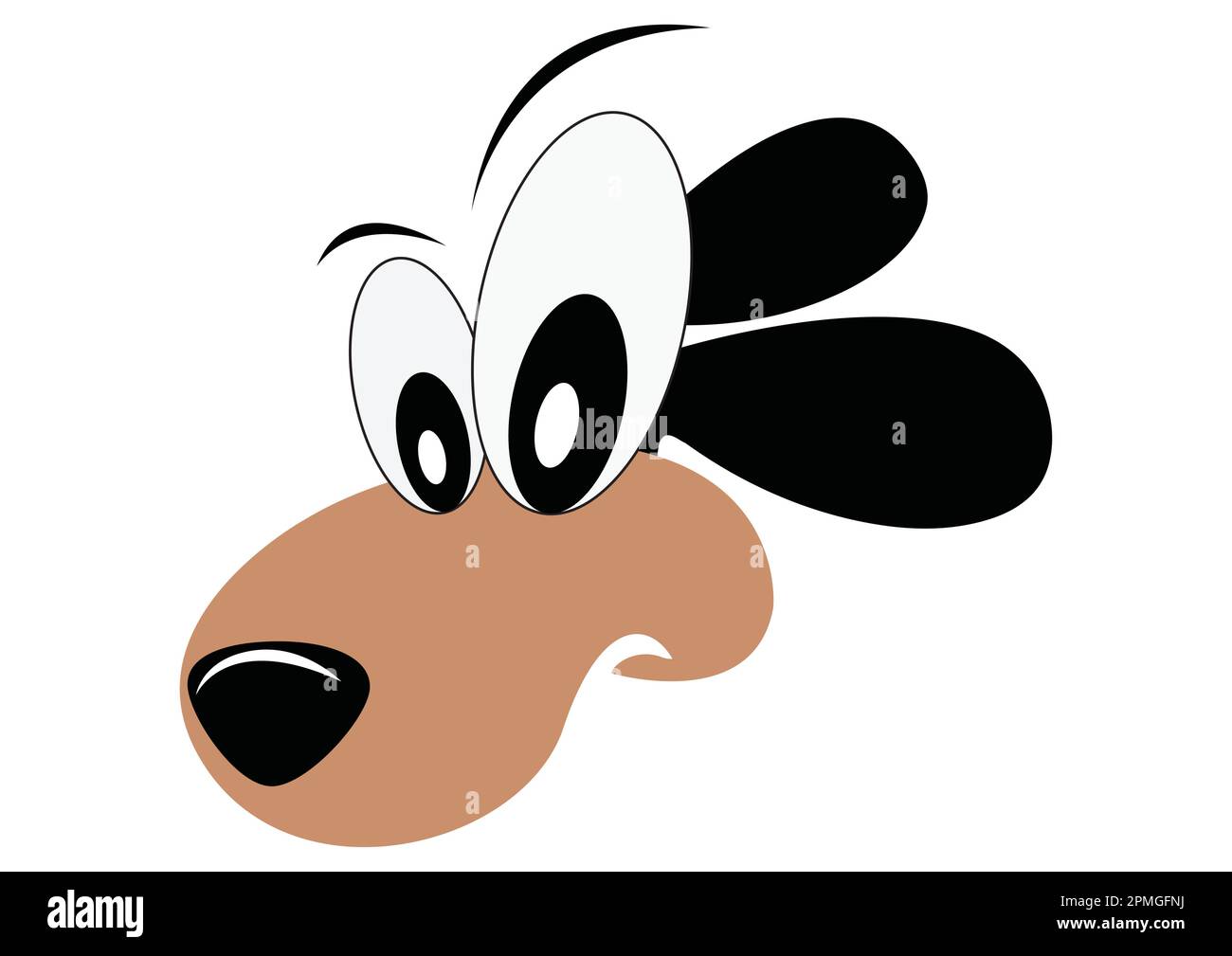 El Perro Loco. Il cane pazzo Illustrazione Vettoriale