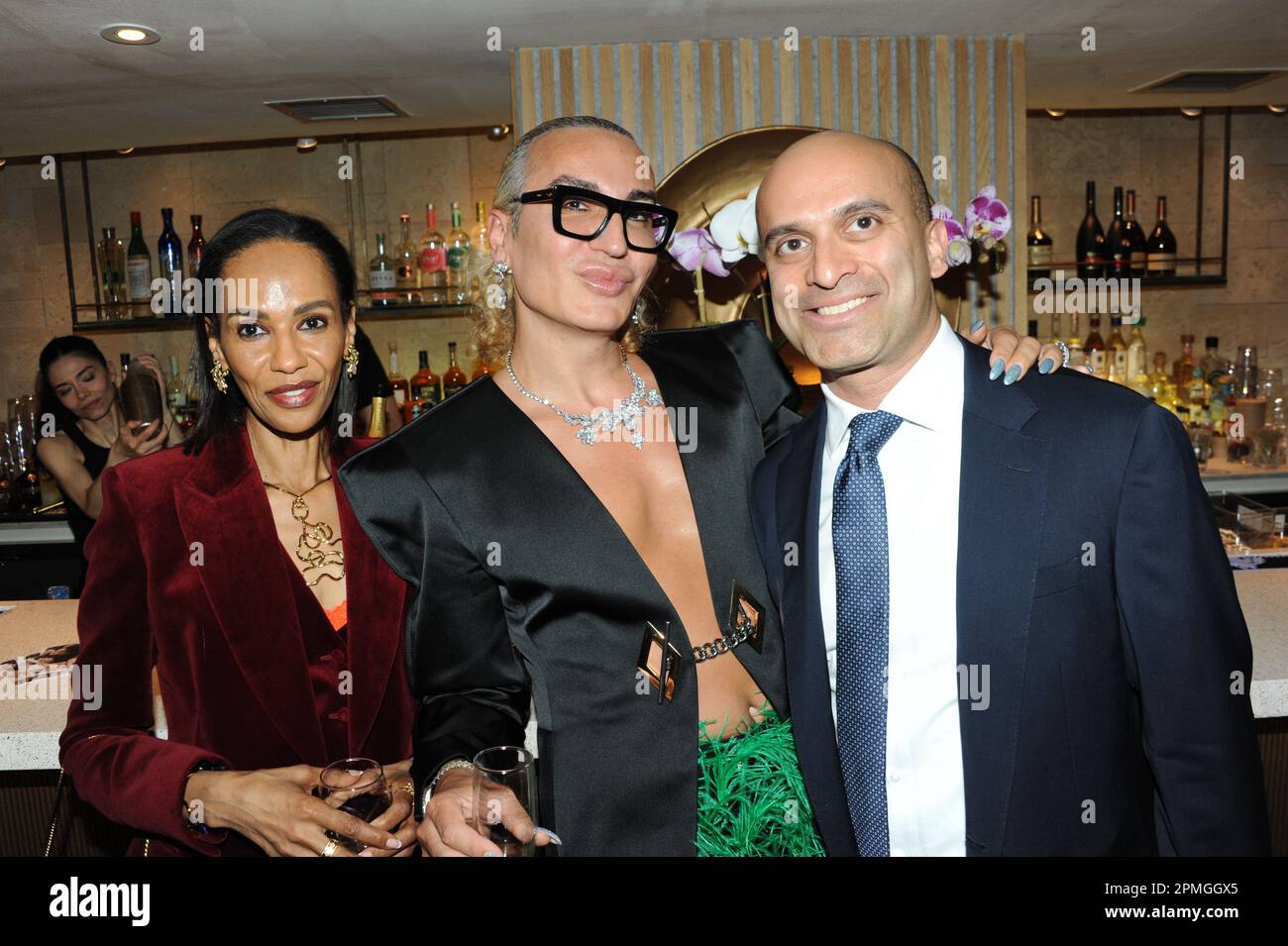 Kayla Rockefeller lancia gioielli con PARK Magazine NY, con Julia HAART, Isabelle Bscher, Couri Hay, Elton Ilirjani, Nadja Sayej, Alina Mehrle Foto Stock