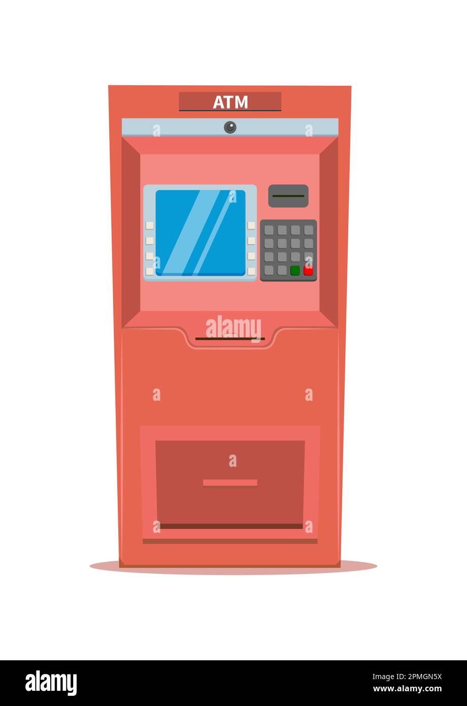Bancomat Banca macchina Clipart Vector Illustrazione Vettoriale