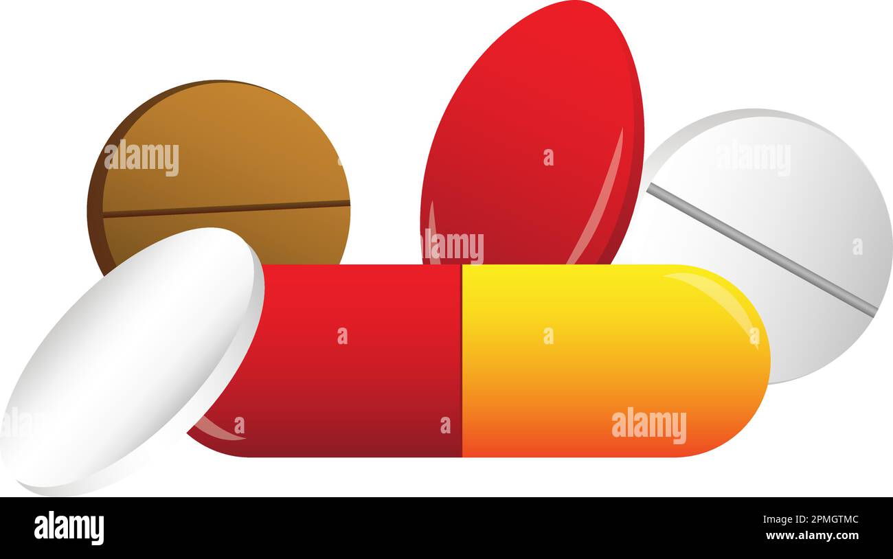 Vector pillola Medica Vector Illustrazione Vettoriale