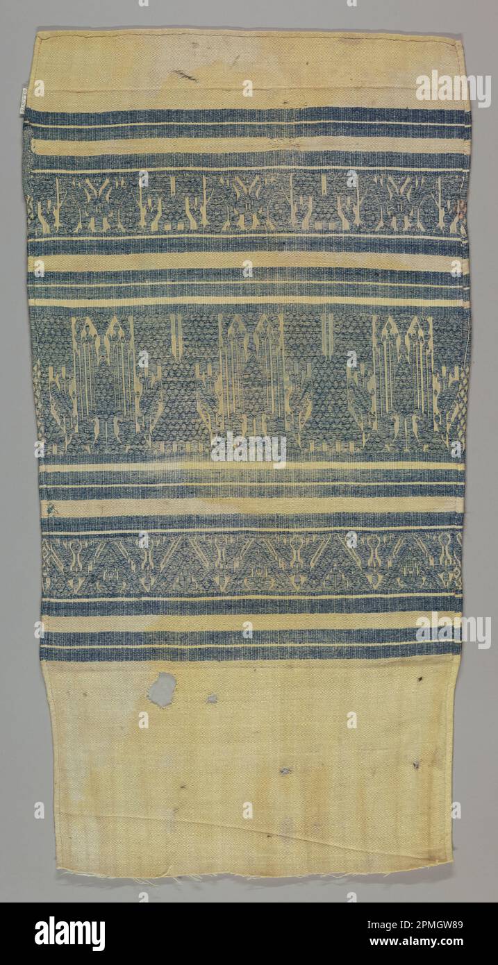 Frammento di asciugamano (Italia); cotone; H: 62,2cm (24 1/2in.) Foto Stock