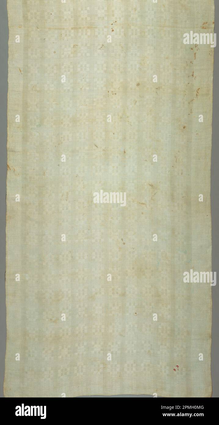 Copertura (USA); lino; ordito x trama: 270 x 93,5 cm (8 ft. 10 5/16 poll. x 36 13/16 poll.); 1971-28-1 Foto Stock