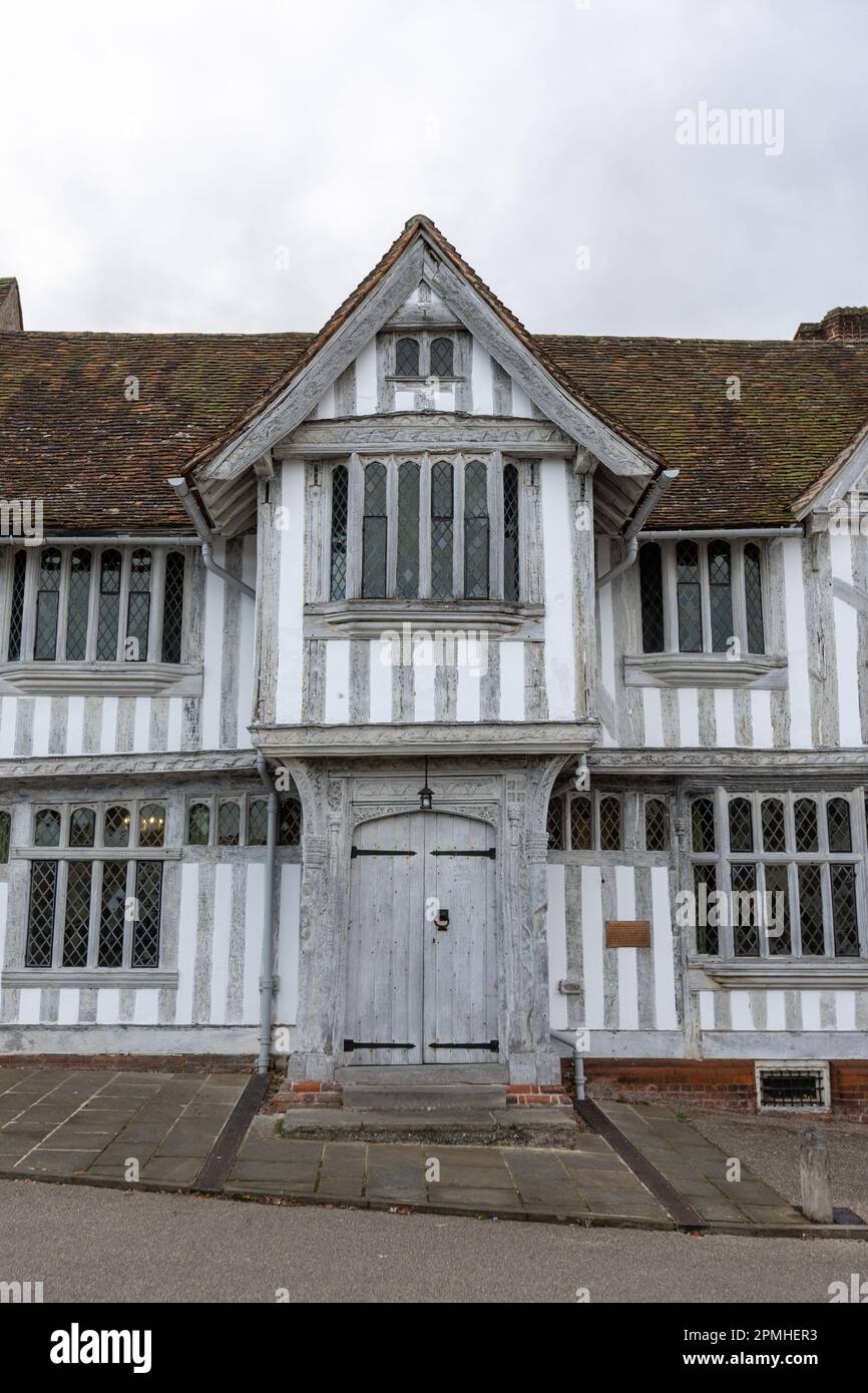 Lavenham Guildhall il 12th ottobre 2022 a Lavenham, Suffolk, in Inghilterra. Credit: Notizie SMP Foto Stock