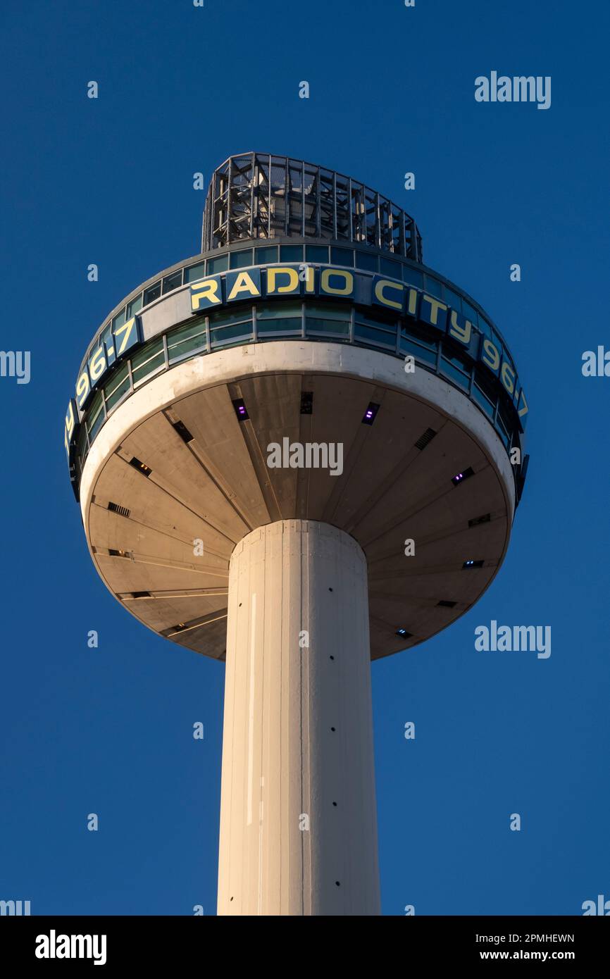 Radio City Tower (St. Johns Beacon), Liverpool City Centre, Liverpool, Merseyside, Inghilterra, Regno Unito, Europa Foto Stock