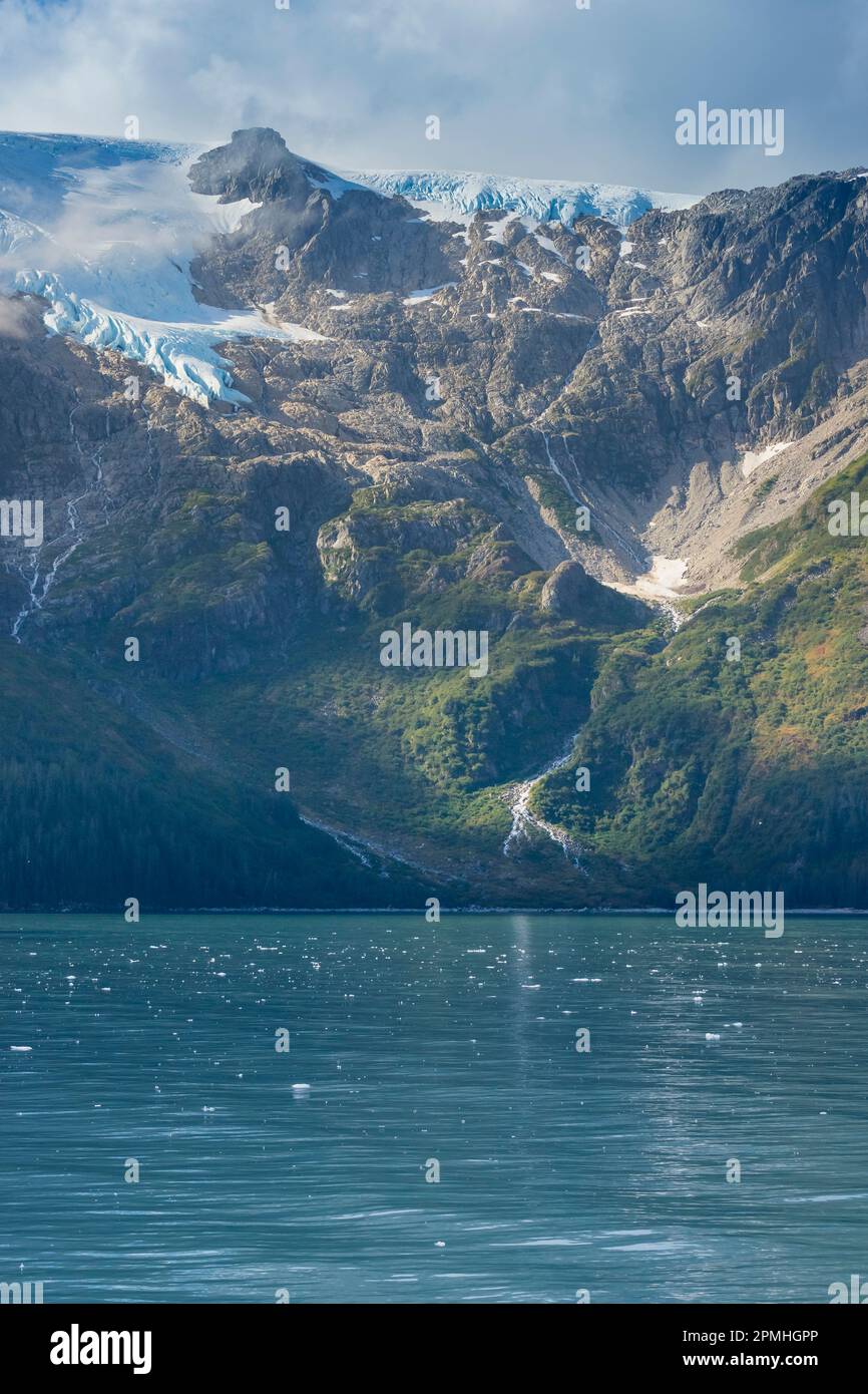 Parte del ghiacciaio Holgate, Aialik Bay, Kenai Fjords National Park, Kenai Peninsula Borough, SouthCentral Alaska, Alaska Foto Stock