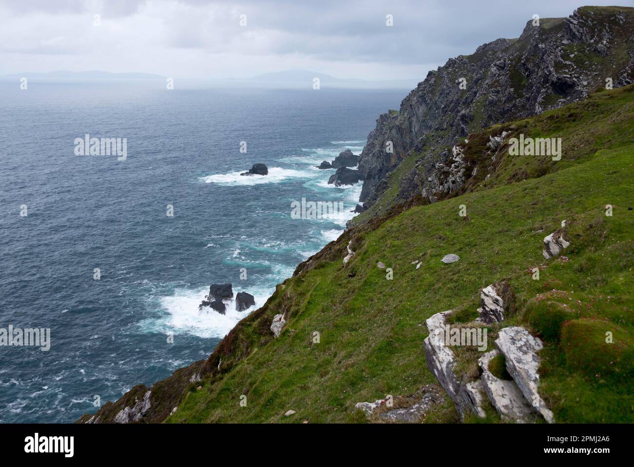 Testa di Bray, Valentia Island, Skellig Ring, Irlanda, Isola di Valencia Foto Stock