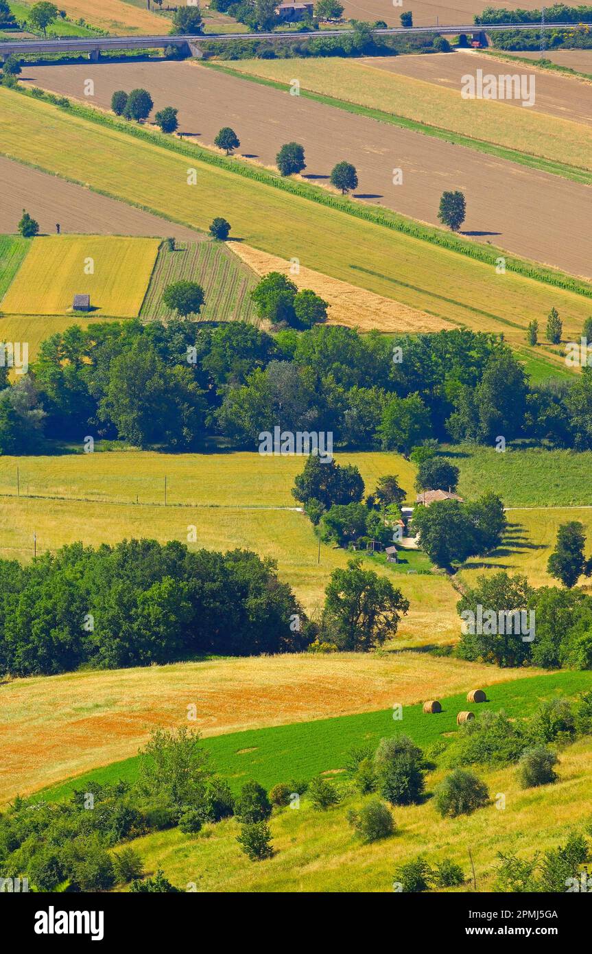 Todi, Valle del Tevere, Umbria, Italia Foto Stock