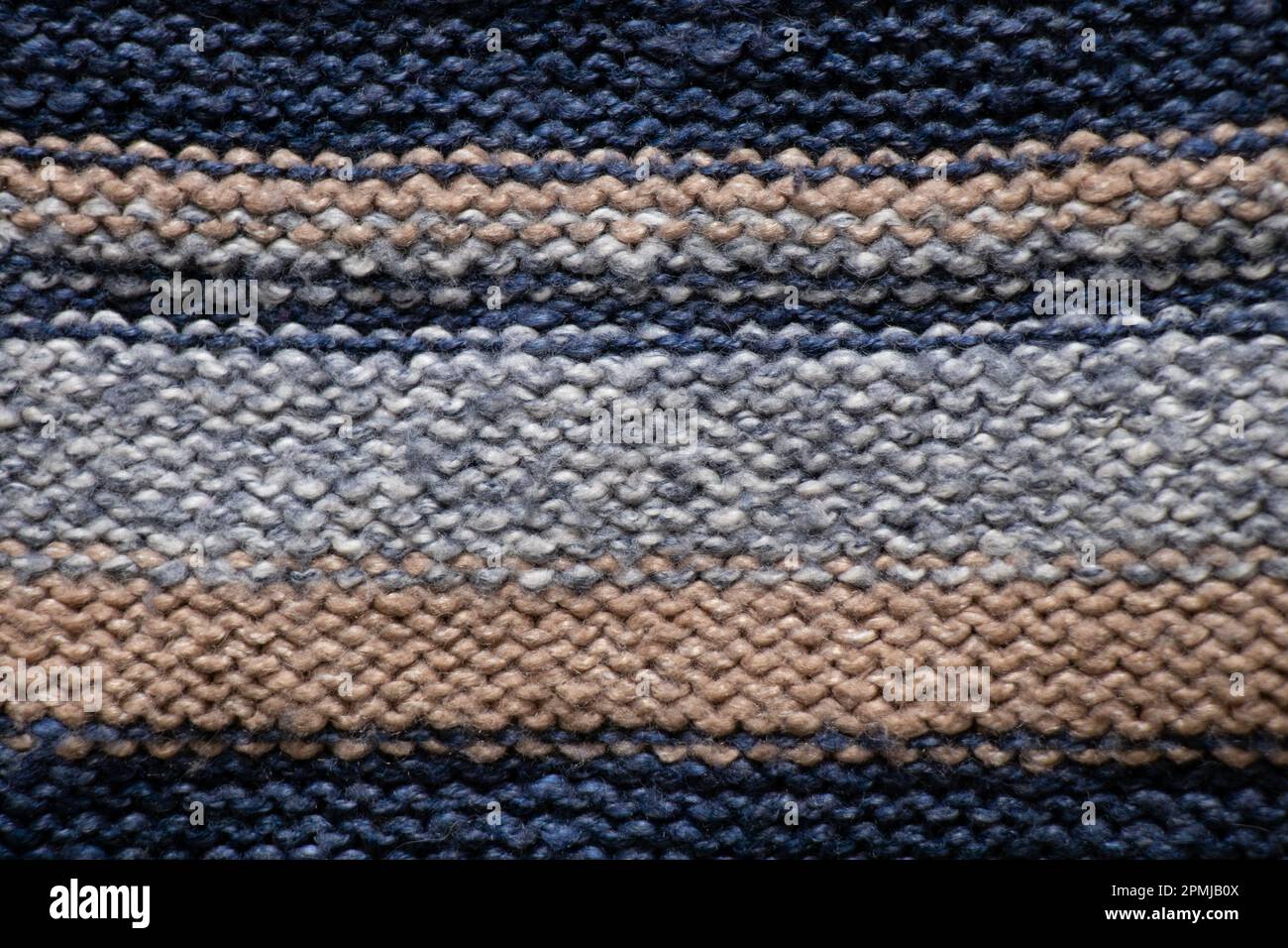 tessuto lavorato a righe come sfondo Foto Stock