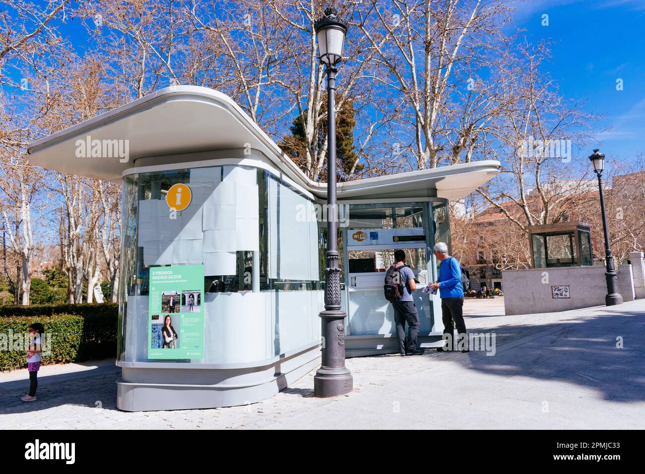 Punto di informazione turistica. Madrid, Comunidad de madrid, Spagna, Europa Foto Stock