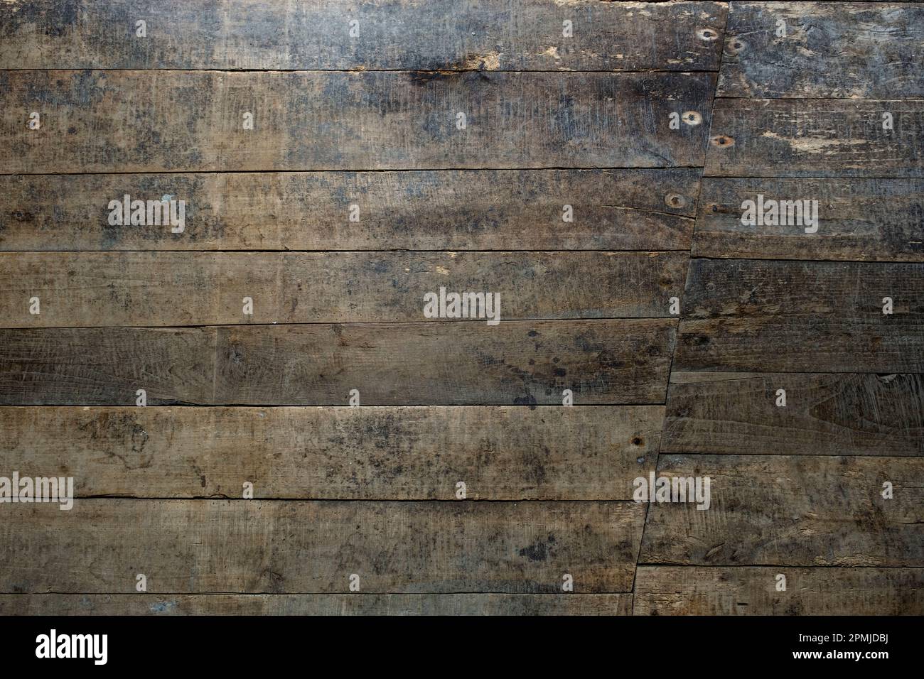 Vecchio rustico pavimento in legno grunge sfondo Foto Stock