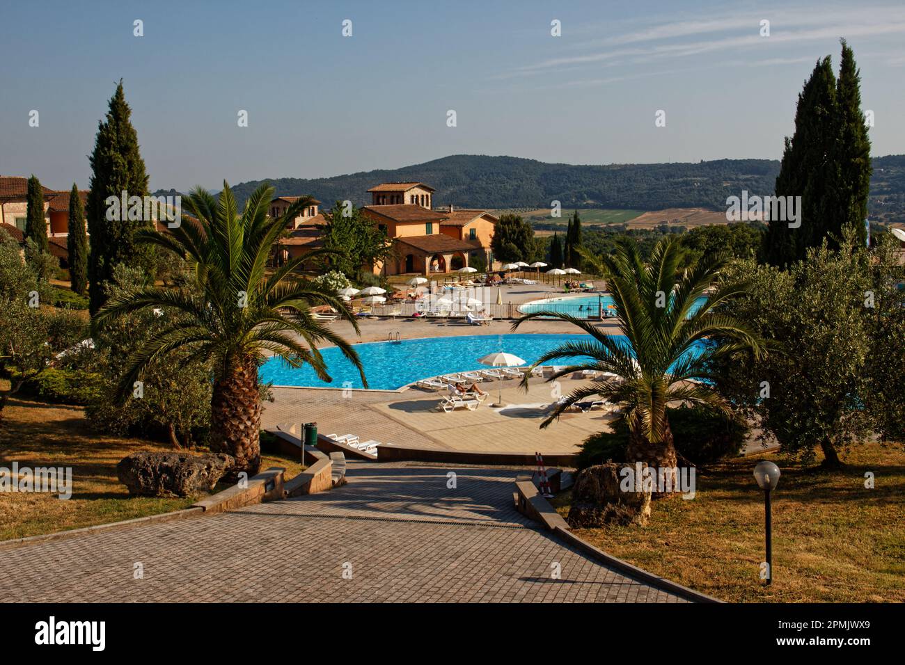 Un resort in Toscana Foto Stock