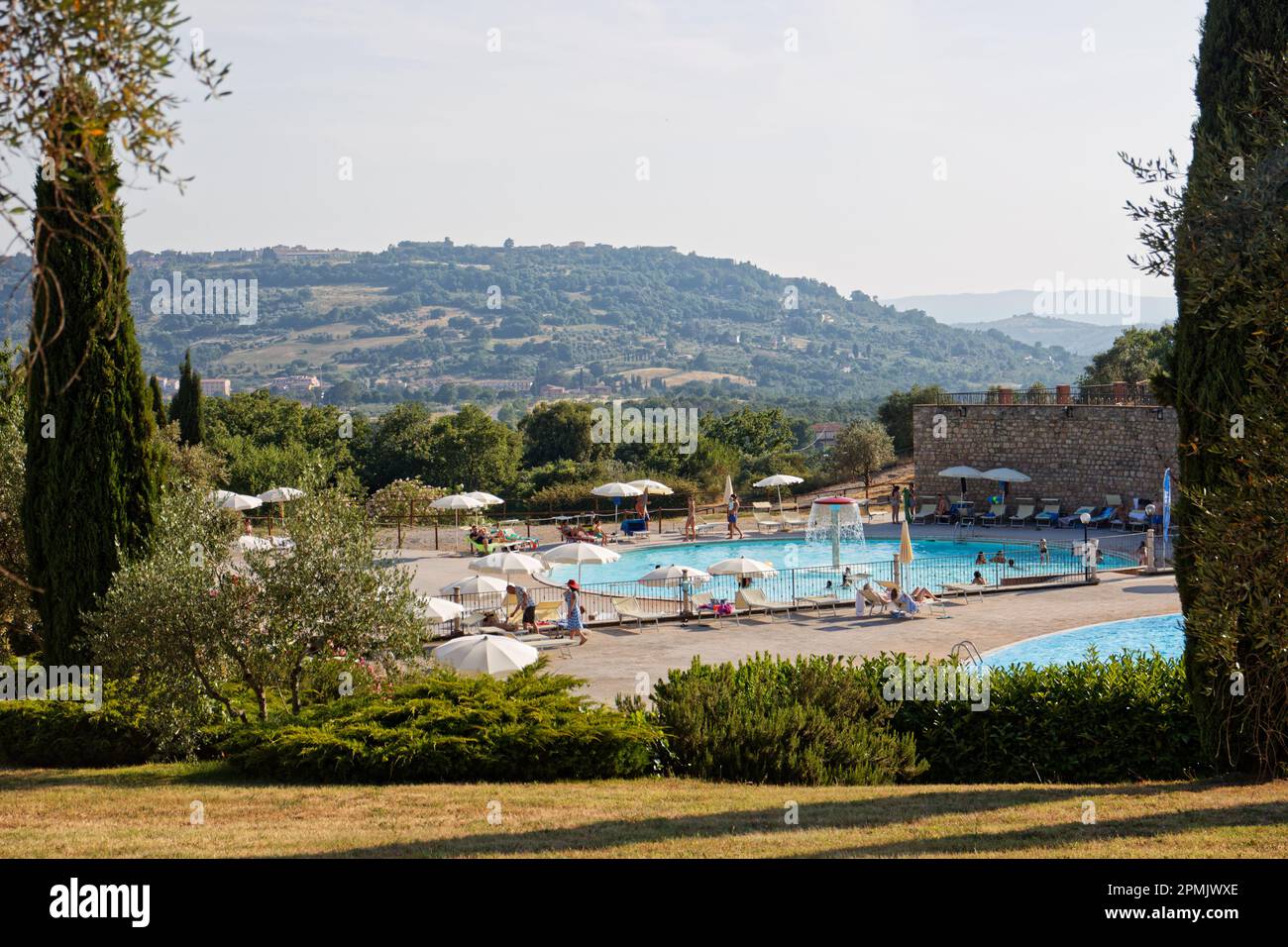 Un resort in Toscana Foto Stock