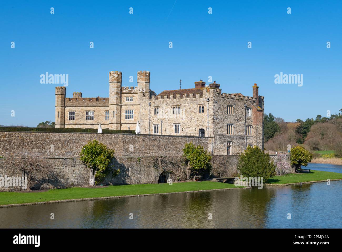 Il Castello di Leeds, Kent, Regno Unito Foto Stock