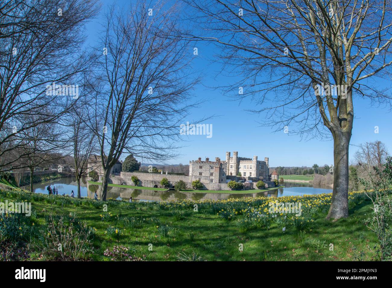 Il Castello di Leeds, Kent, Regno Unito Foto Stock