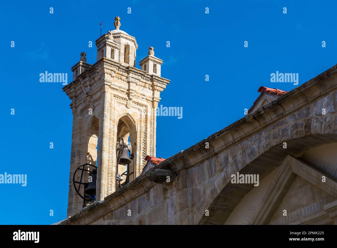 La Chiesa del Monastero della Santa Croce di Timiou Stavrou a Omodos, Cipro Foto Stock