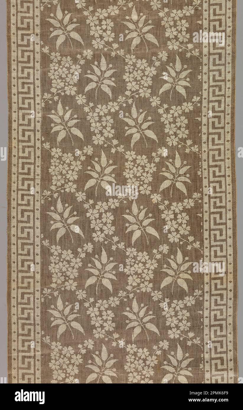 Fragment (USA); Warp x trama: 663 x 61 cm (21 ft. 9 poll. x 24 poll.) Ripetizione schema a x L: 25 x 19,5 cm (9 13/16 x 7 11/16 poll.) Foto Stock