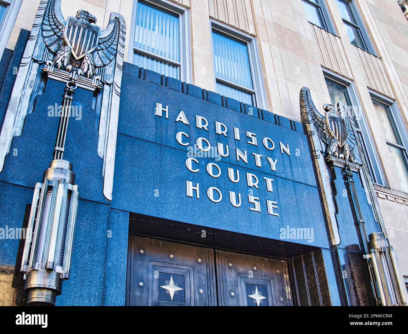 The Harrison County Courthouse Clarksburg, WV USA 2023 Foto Stock