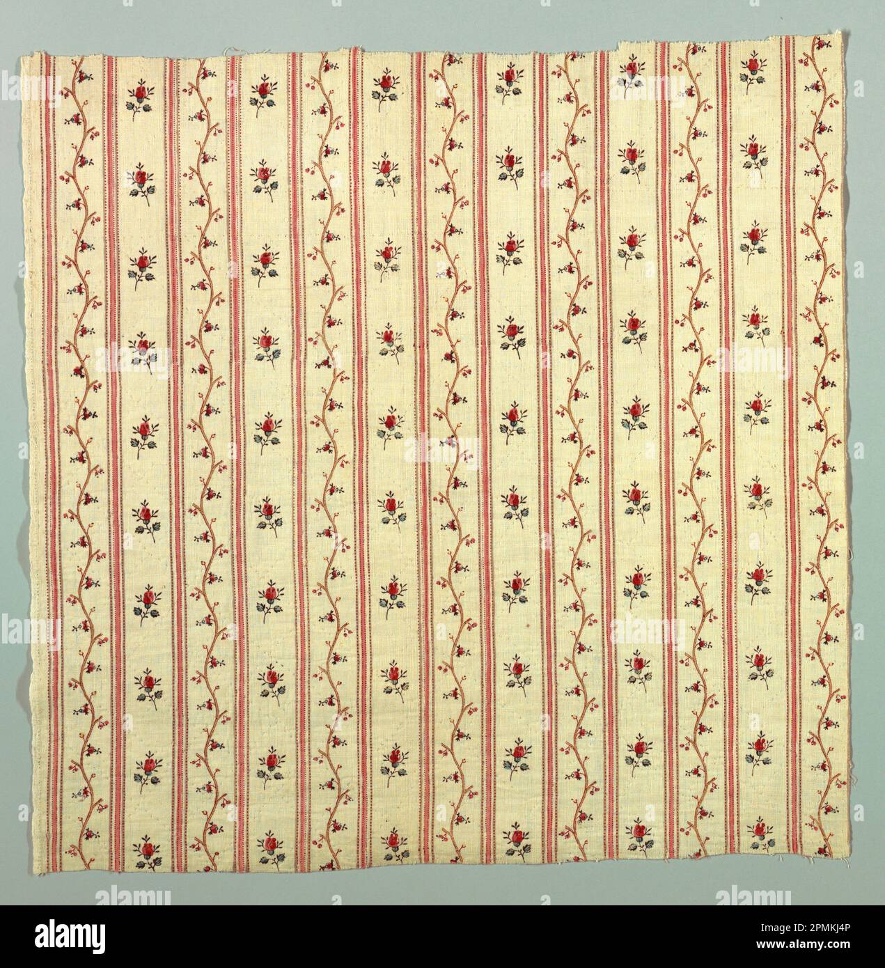 Valance (Inghilterra); cotone; L x P: 47 x 47 cm (18 1/2 x 18 1/2 pollici); 1952-80-10 Foto Stock