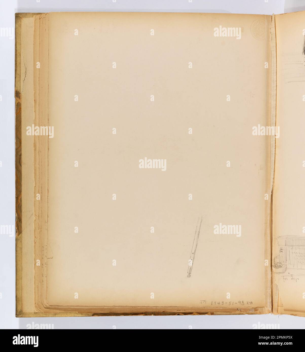 Pagina dell'album, Studi di due barche a vela, Katwijk aan Zee; Whitney Warren Jr. (Americano, 1864–1943); Paesi Bassi; grafite su cartone cremoso con punta in tessuto; 31,3 x 23,7 cm (12 5/16 x 9 5/16 in.), irregolare Foto Stock