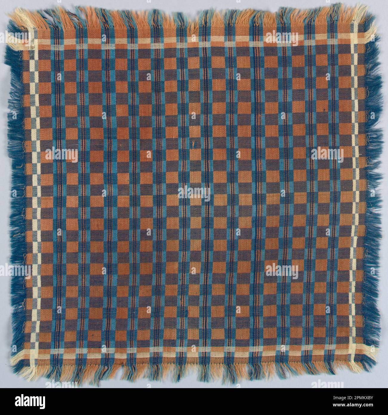 Tovagliolo (USA); lino; ordito x trama: 31 x 31 cm (12 3/16 x 12 3/16 pollici); 1961-27-1 Foto Stock