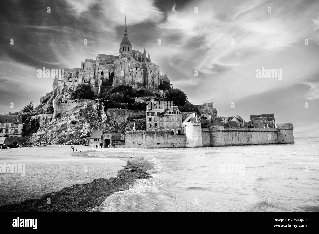 Mont-Saint-Michel, Normandia, Francia Foto Stock