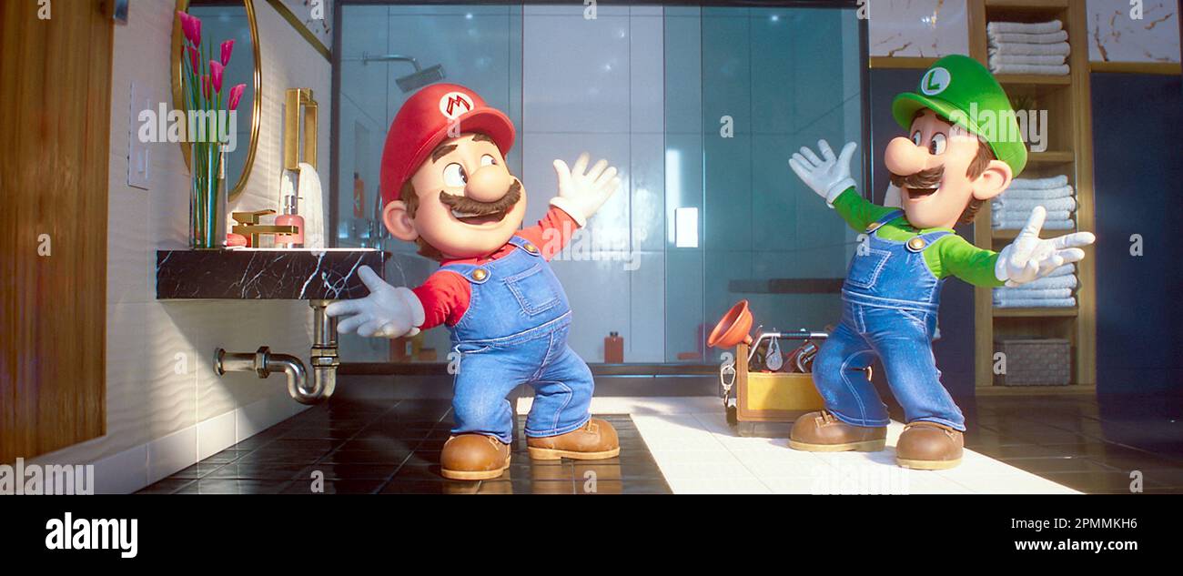 SUPER MARIO BROS: IL FILM (2023), DIRETTO DA AARON HORVATH E MICHAEL JELENIC. Credit: Illuminazione intrattenimento / Nintendo / Universal Pictures / Album Foto Stock