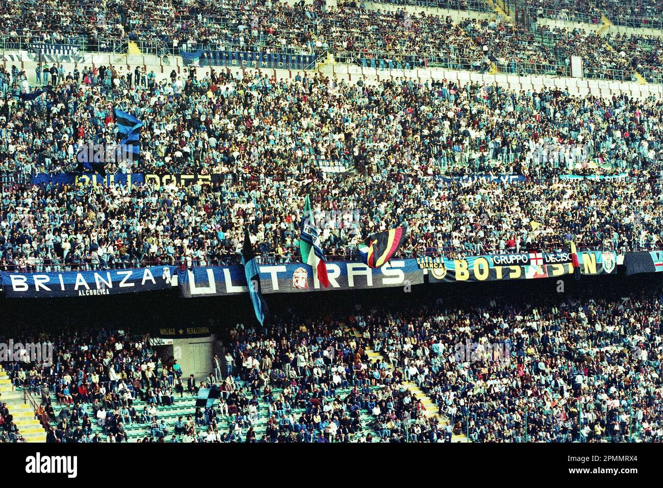 Italia stagione degli ultra 1990-91 Serie A - nella foto - inter-cesena Foto Stock