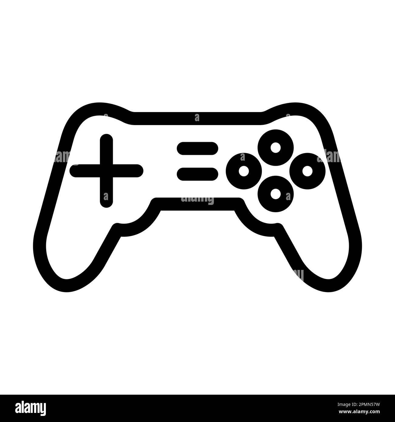 Icona linea spessa vettore console per uso personale e commerciale. Foto Stock