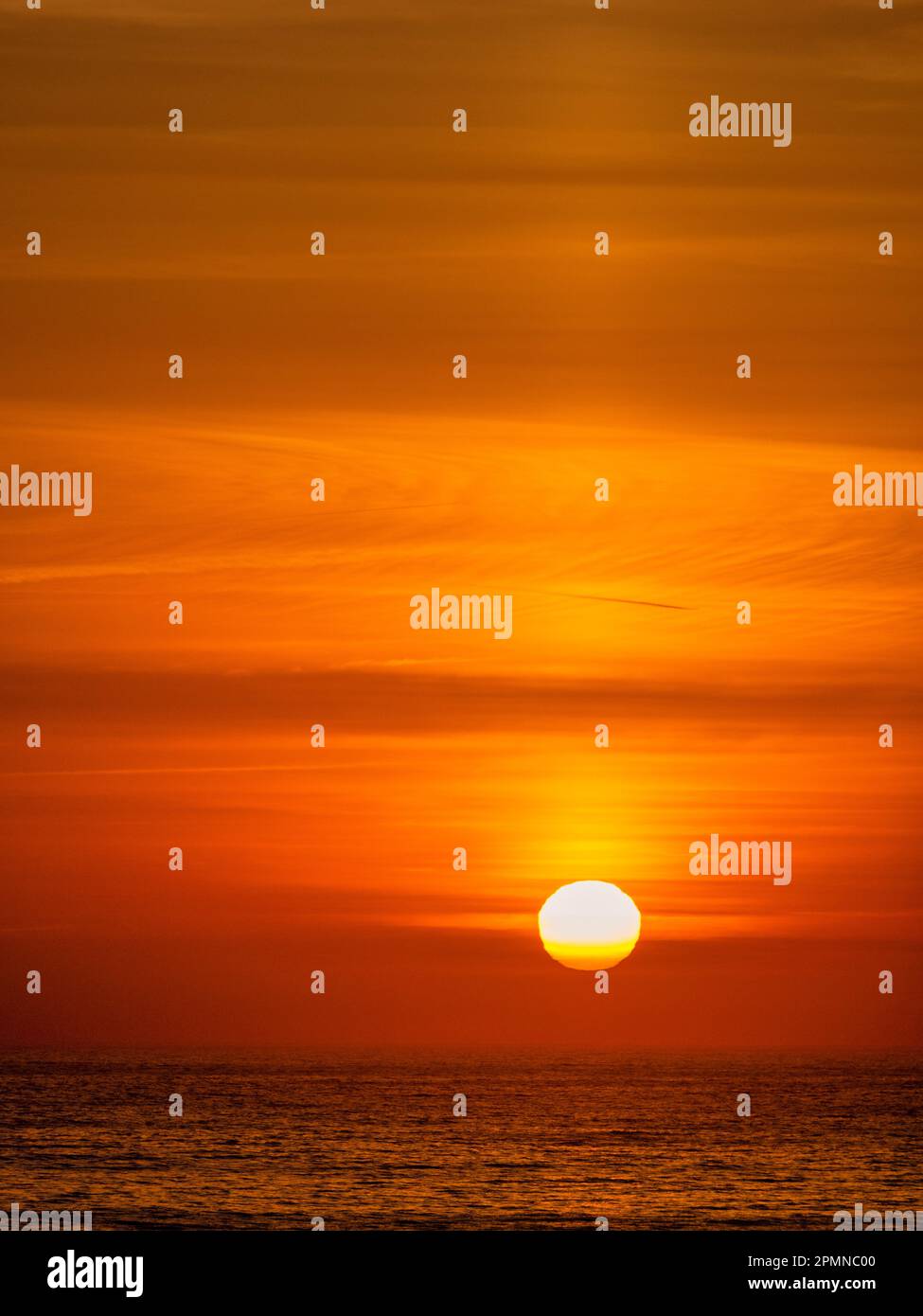 Alba a Barreiros costa immagine Foto Stock