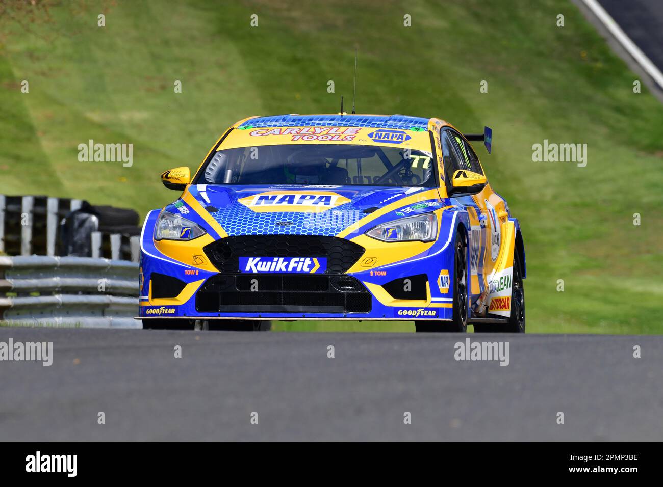 Sam Osborne, Ford Focus ST, BTCC, British Touring Car Championship, Launch Day e media Event, BTCC Media Day, una possibilità per i 2023 concorrenti Foto Stock