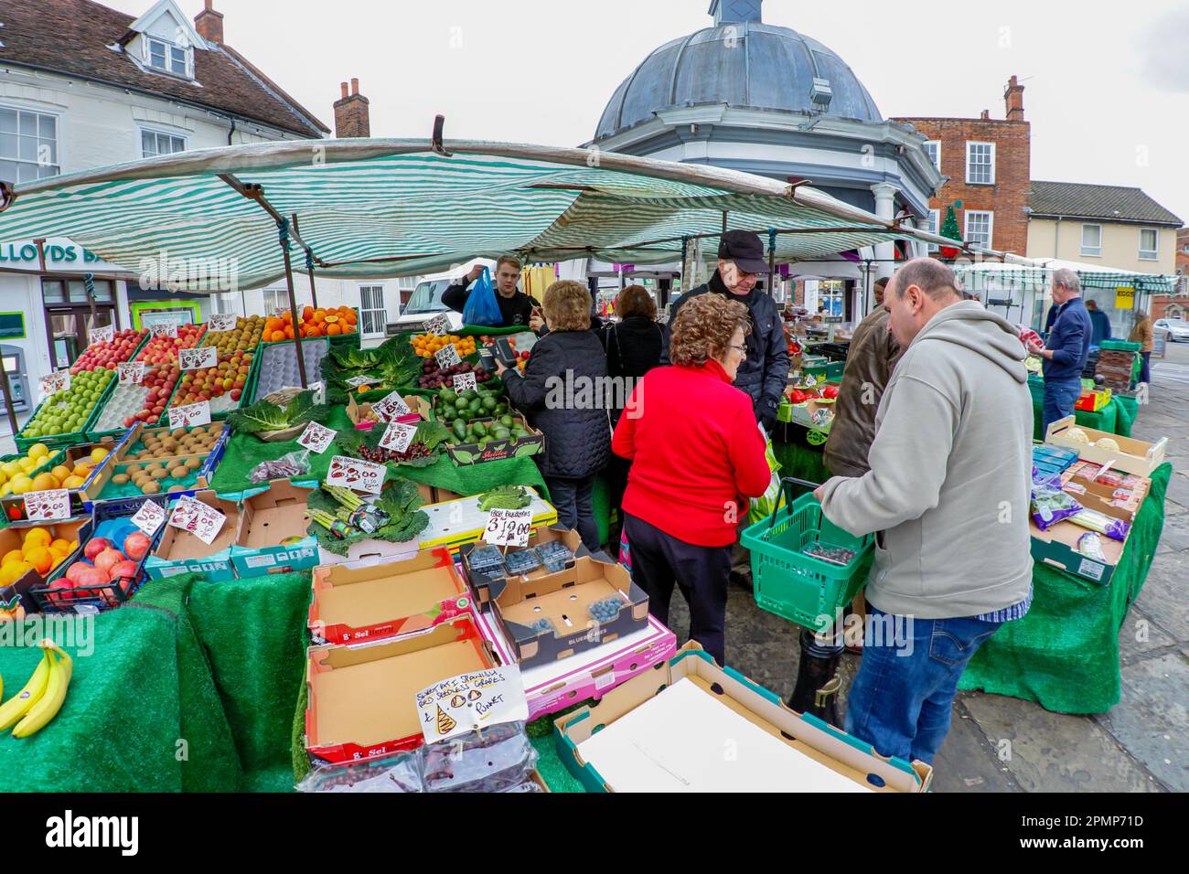 Mercato di Bungay Foto Stock