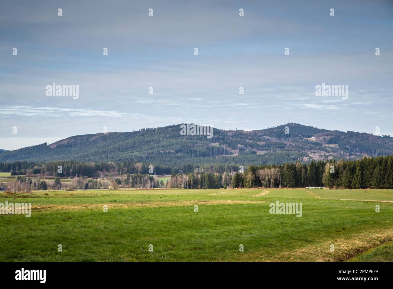 Montagne nel Waldviertel, Austria Foto Stock
