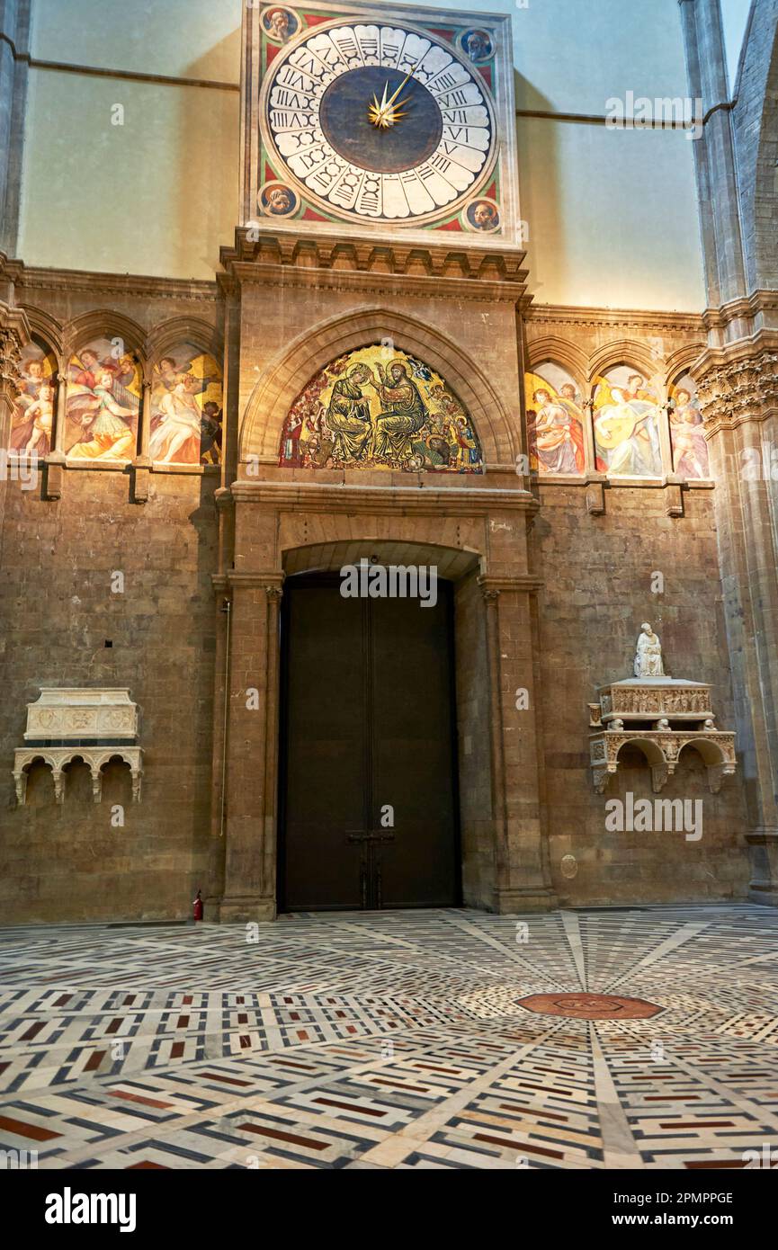 Cattedrale di Santa Maria del Fiore a Firenze, Italia Foto Stock