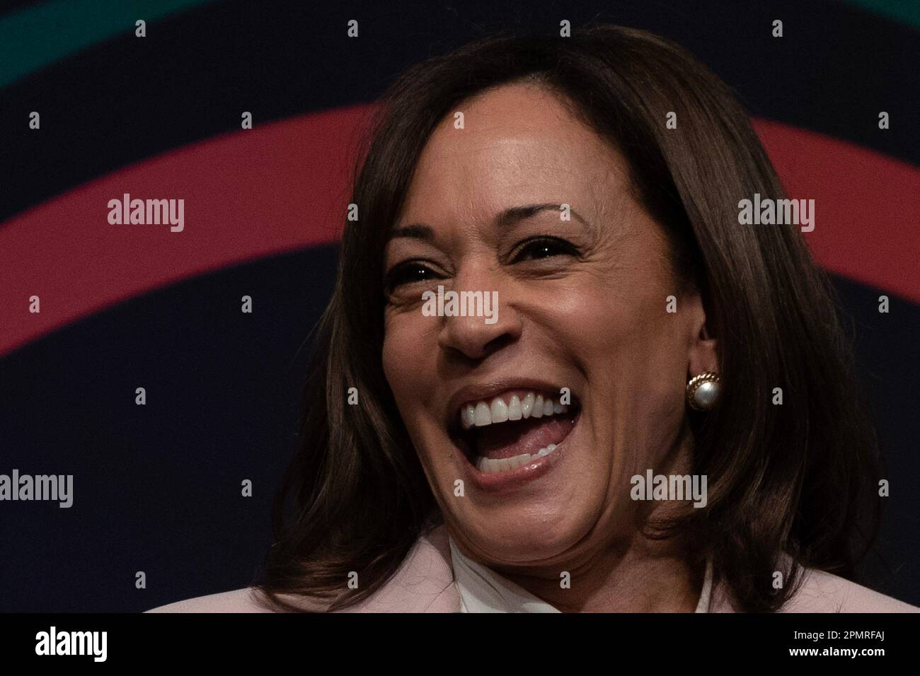 New York, NY, Stati Uniti. 14th Apr, 2023. Kamala Harris in partecipazione al National Action Network (NAN) Convention 2023, Sheraton New York Times Square Hotel, New York, NY 14 aprile 2023. Credit: Kristin Callahan/Everett Collection/Alamy Live News Foto Stock