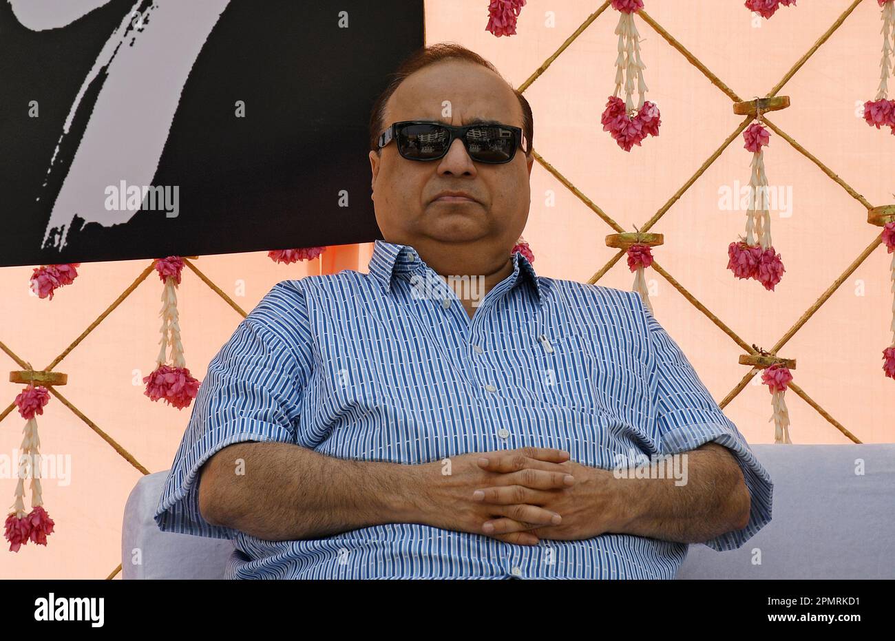 Mumbai, India. 14th Apr, 2023. Rajkumar Santoshi, regista di Bollywood, ha visto durante un evento di cortina del suo prossimo film 'Bad Boy' a Mumbai. Il film sarà pubblicato in sala il 28th aprile 2023. (Foto di Ashish Vaishnav/SOPA Images/Sipa USA) Credit: Sipa USA/Alamy Live News Foto Stock