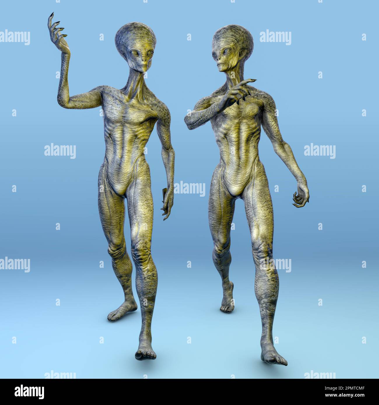 Alien, illustrazione Foto Stock