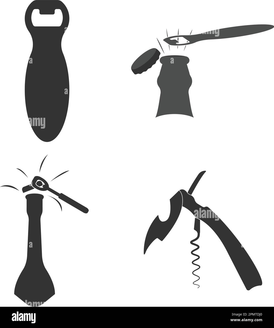 disegno illustrativo vettoriale icona apribottiglie Illustrazione Vettoriale