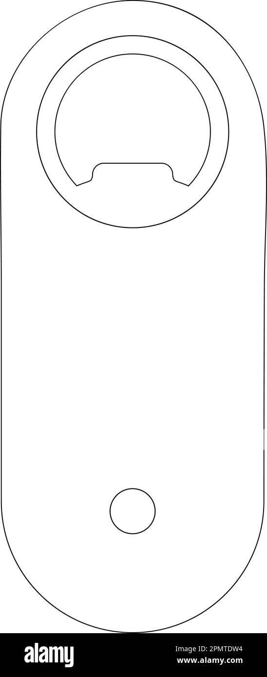 disegno illustrativo vettoriale icona apribottiglie Illustrazione Vettoriale