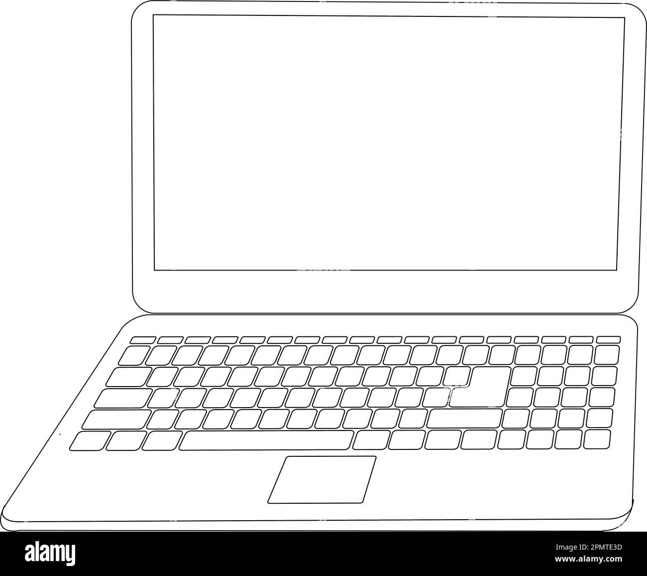 disegno dell'illustrazione vettoriale dell'icona del laptop Illustrazione Vettoriale