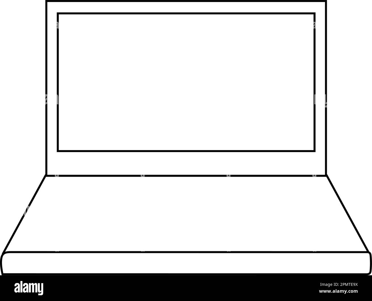 disegno dell'illustrazione vettoriale dell'icona del laptop Illustrazione Vettoriale