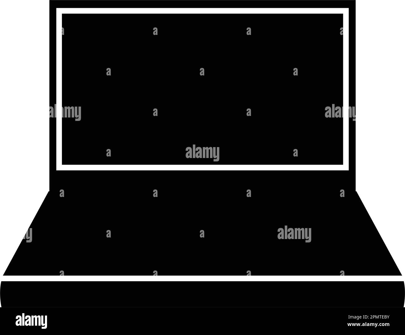 disegno dell'illustrazione vettoriale dell'icona del laptop Illustrazione Vettoriale