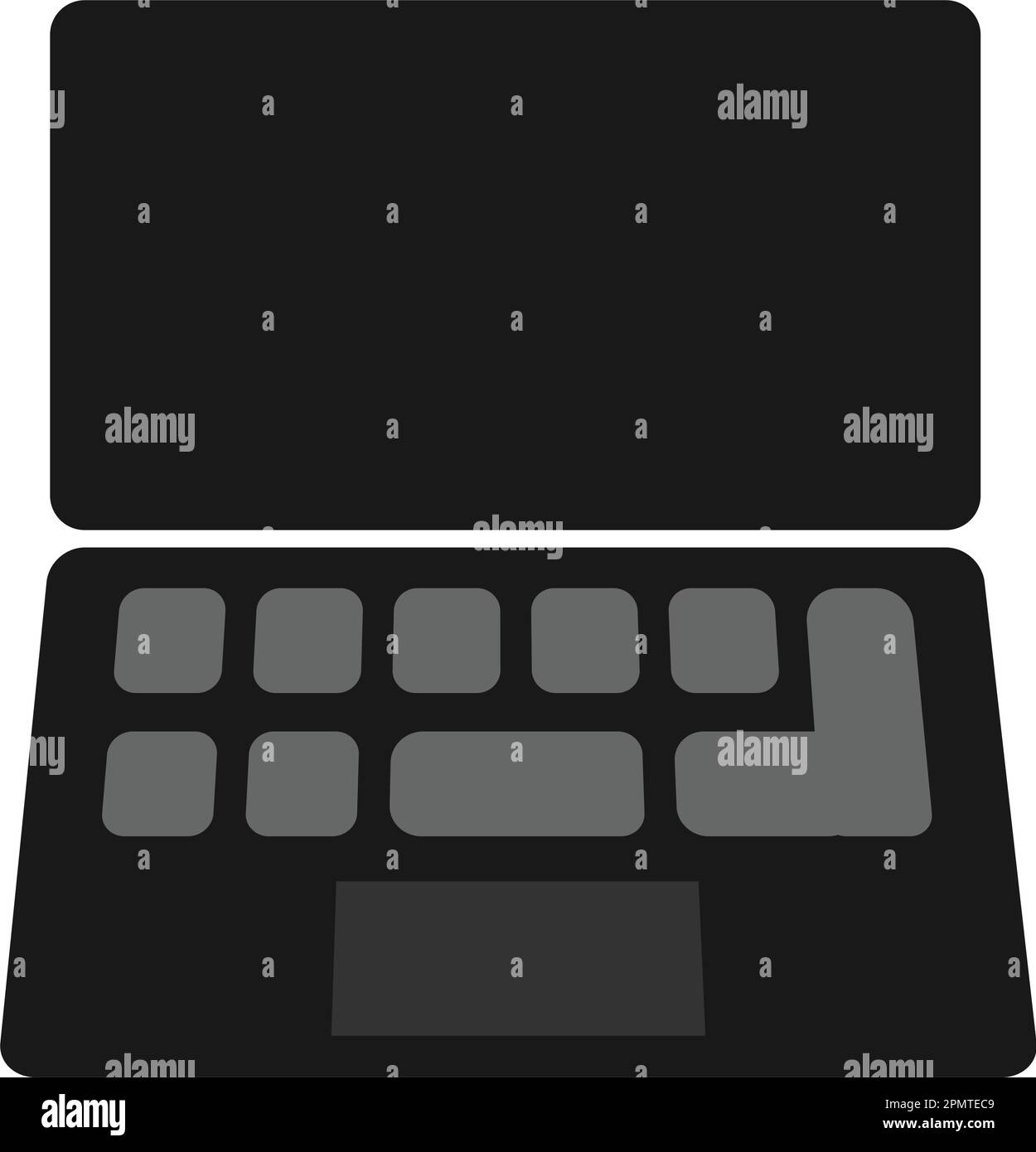 disegno dell'illustrazione vettoriale dell'icona del laptop Illustrazione Vettoriale