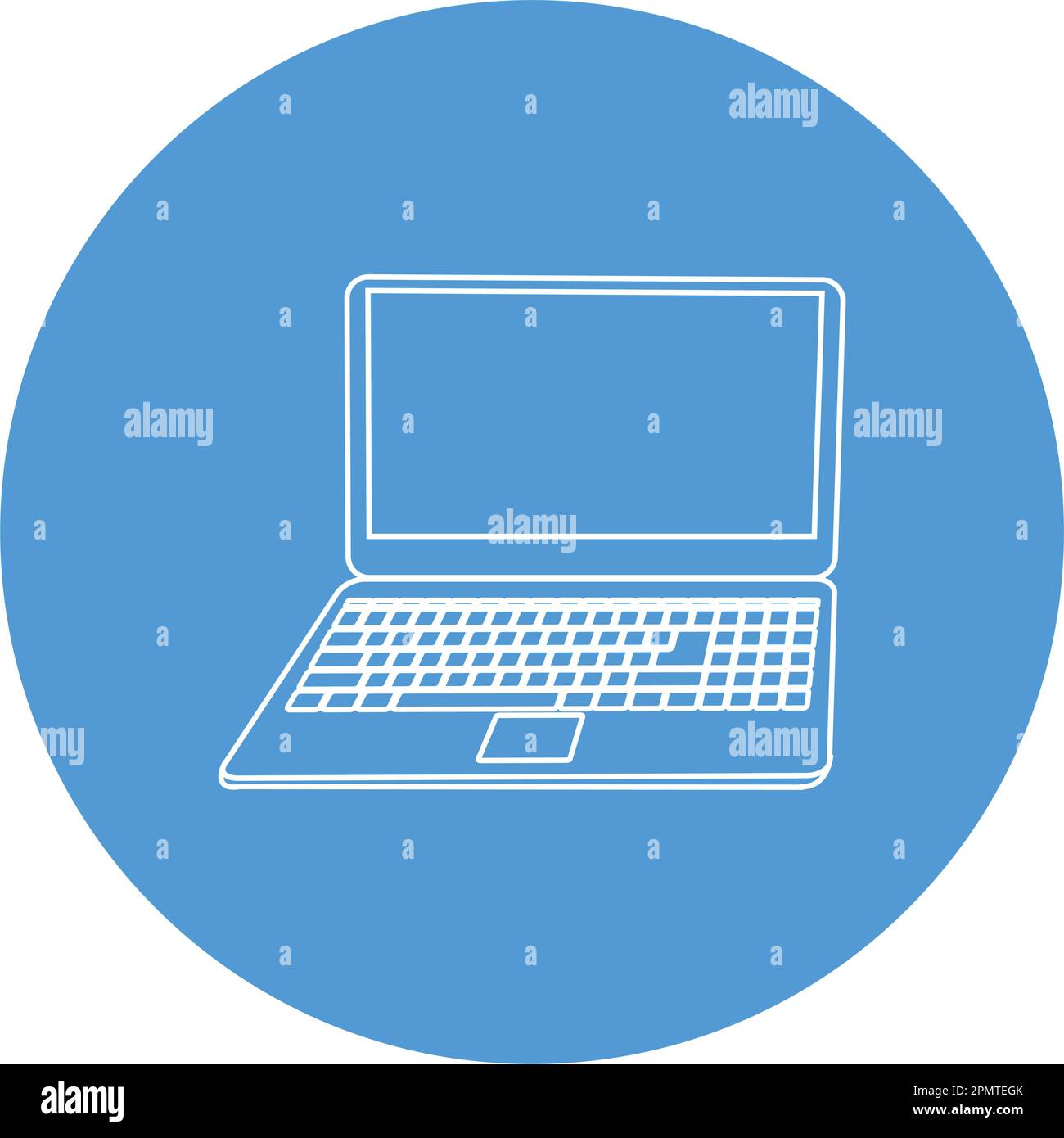 disegno dell'illustrazione vettoriale dell'icona del laptop Illustrazione Vettoriale