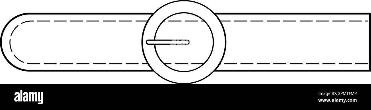 disegno illustrativo dell'icona della cintura di abbigliamento Illustrazione Vettoriale
